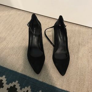 BCBG Suede and leather heels